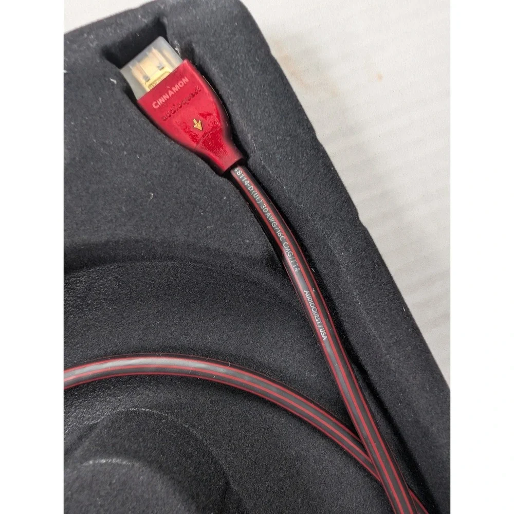 READ AudioQuest Cinnamon High Speed HDMI Cable with Ethernet 1 Meter Red